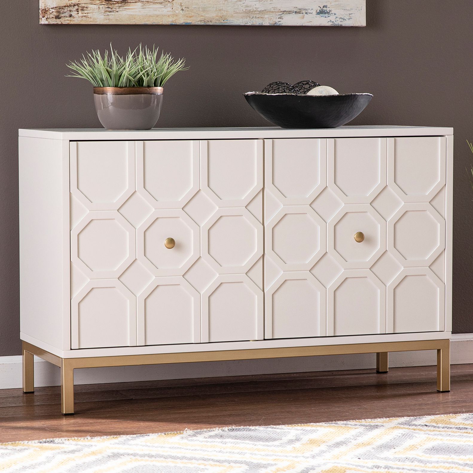 Accent deals white cabinet