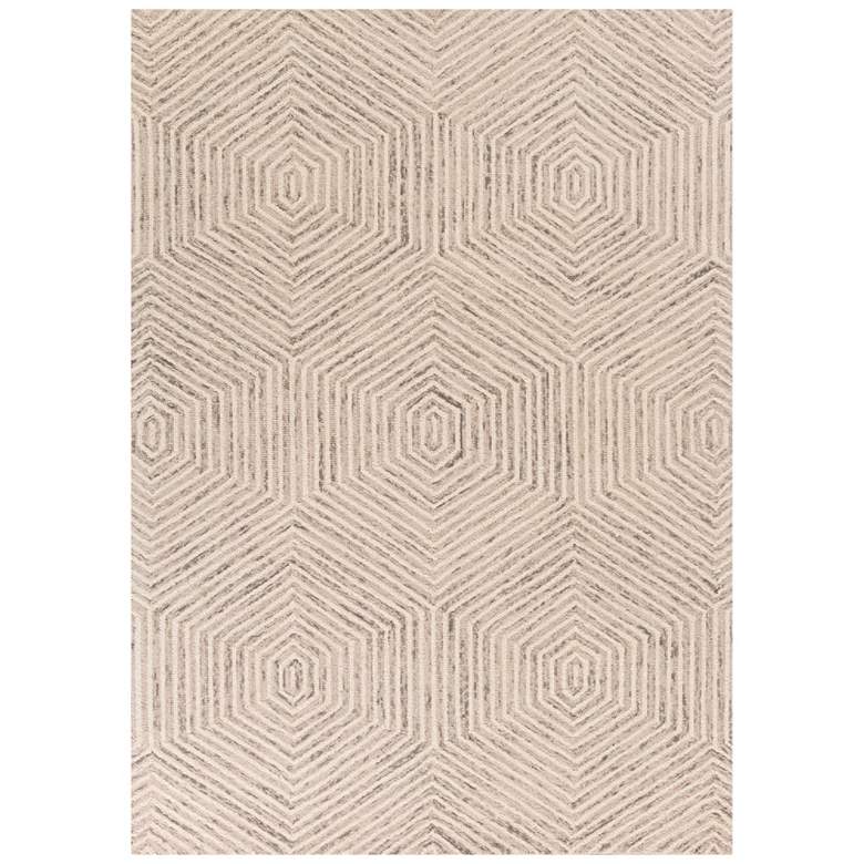 Image 2 Gramercy 1607 5&#39;x7&#39; Ivory Honeycomb Hand-Woven Area Rug