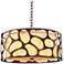Gramercy 24"W Copper Patina Laser-Cut Drum Pendant Light