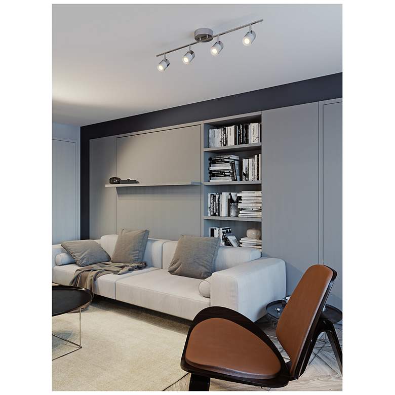 Image 3 Gramercy 36.5" Satin Nickel, White LED Fixed Rail more views