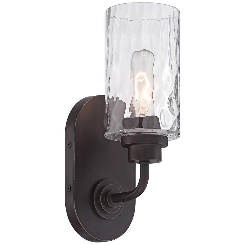 Image 2 Gramercy Park 12" High Old English Bronze Wall Sconce