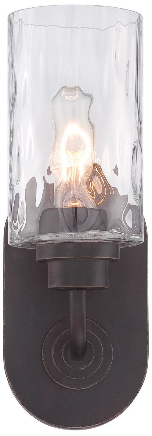 Image 3 Gramercy Park 12" High Old English Bronze Wall Sconce more views