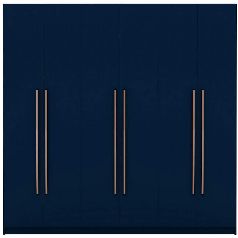 Image 1 Gramercy Wardrobe Armoire Closet in Tatiana Midnight Blue