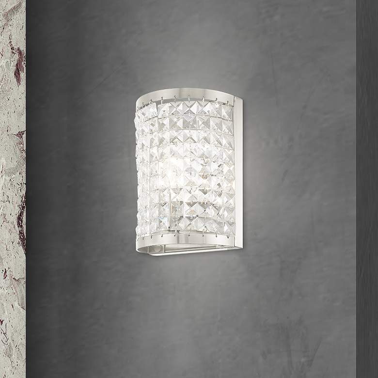 Image 1 Grammercy 1 Light Brushed Nickel Wall Sconce