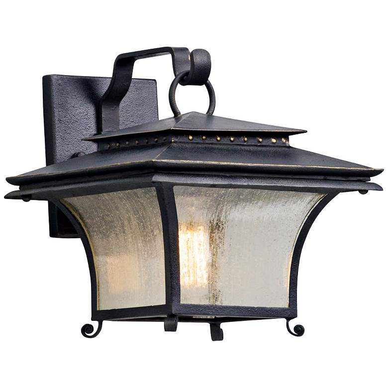 Image 1 Grammercy 10 1/4 inch High Forged Iron Outdoor Wall Light