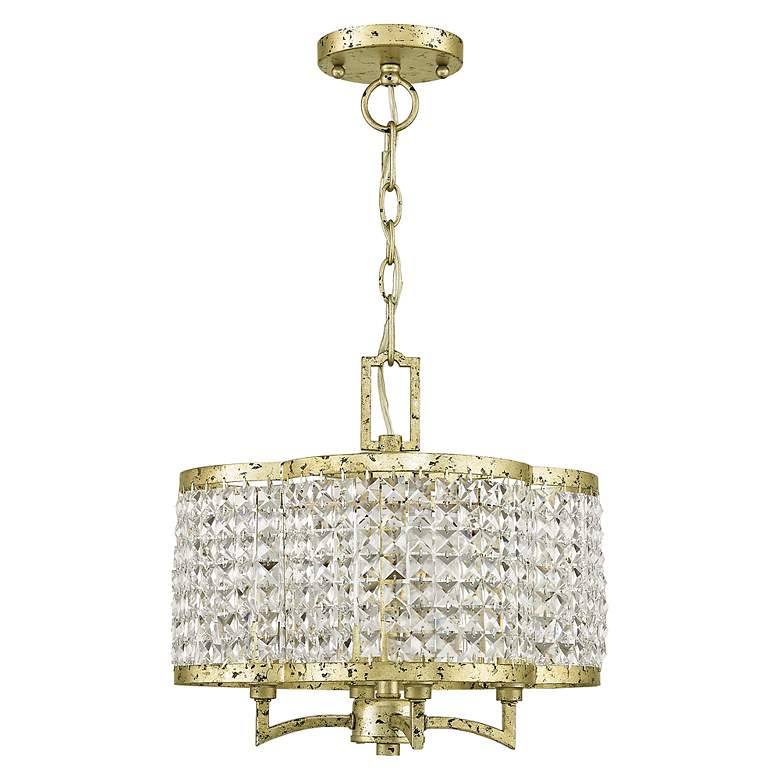Image 3 Grammercy 14-in 4-Light Winter Gold Crystal Chandelier more views