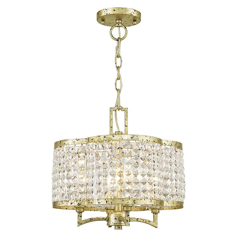 Image 4 Grammercy 14-in 4-Light Winter Gold Crystal Chandelier more views