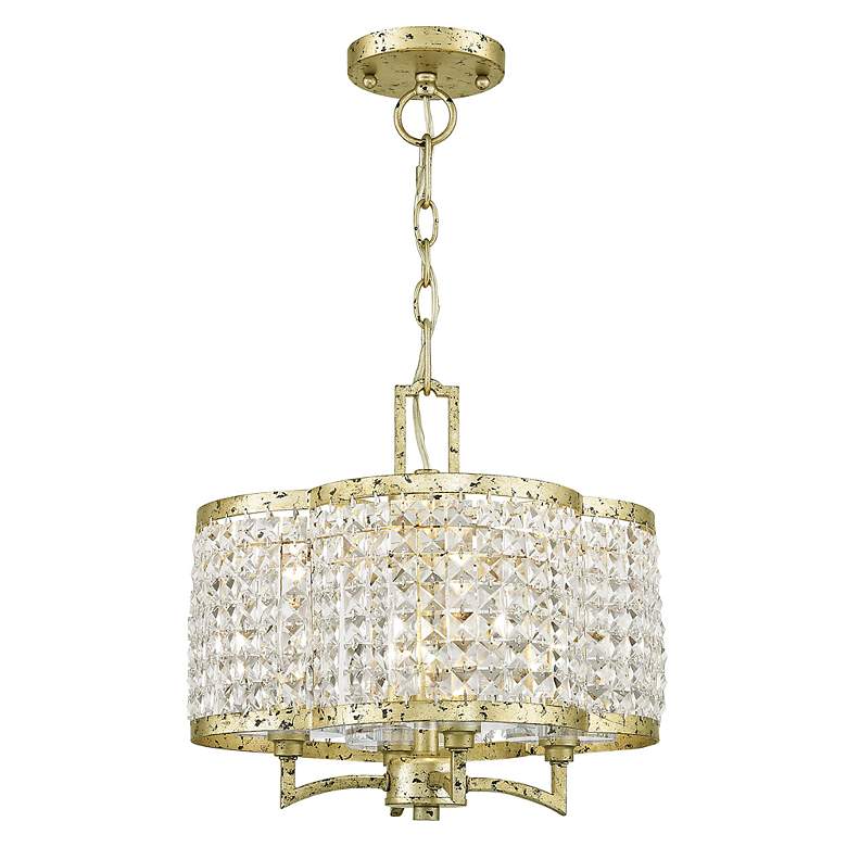 Image 5 Grammercy 14-in 4-Light Winter Gold Crystal Chandelier more views
