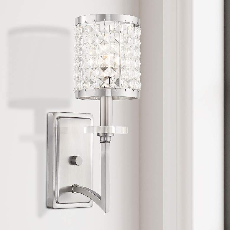 Image 2 Grammercy 15" High Brushed Nickel Wall Sconce
