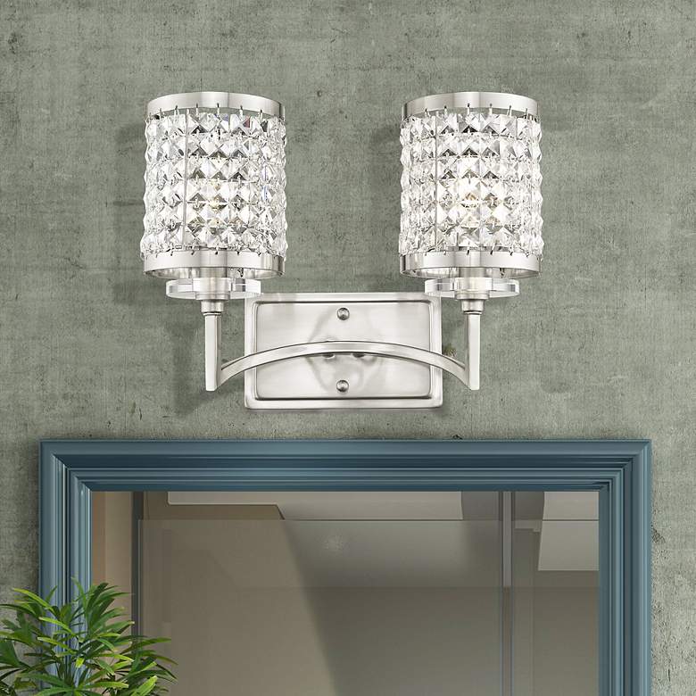 Image 1 Grammercy 2 Light Brushed Nickel Bath Vanity
