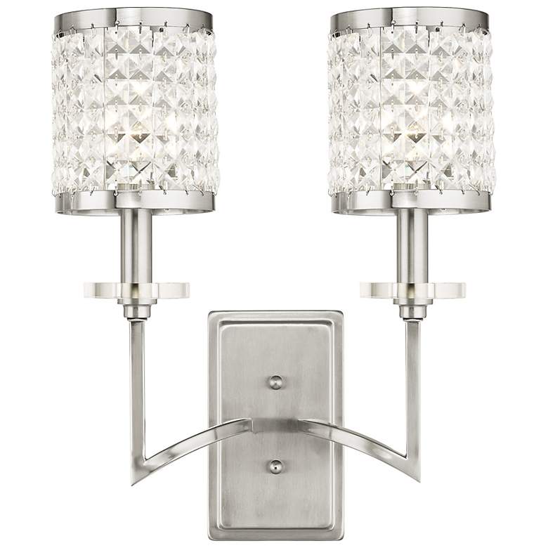 Image 2 Grammercy 2 Light Brushed Nickel Wall Sconce