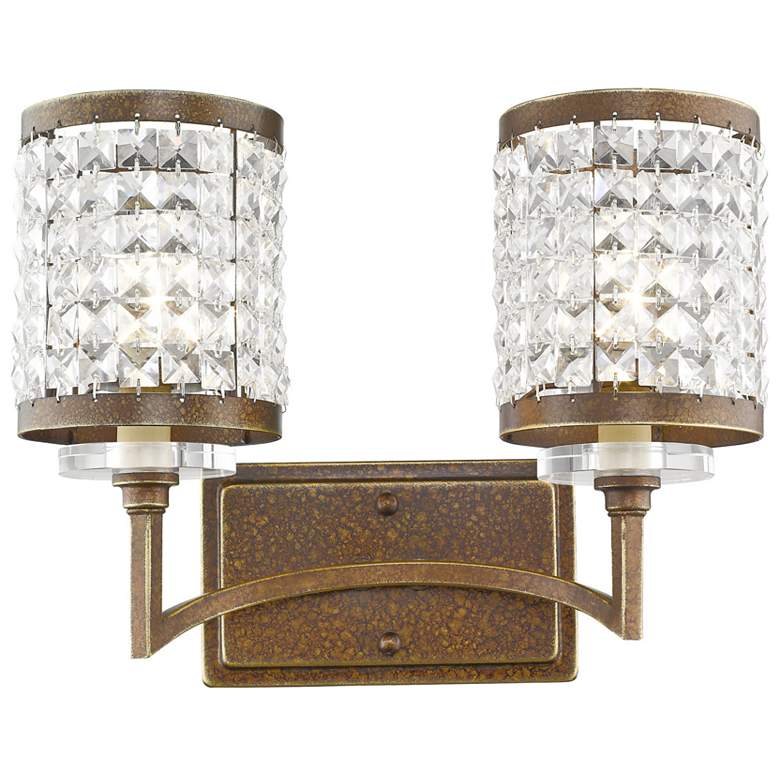 Image 1 Grammercy 2 Light Hand Painted Palacial Bronze Bath Vanity