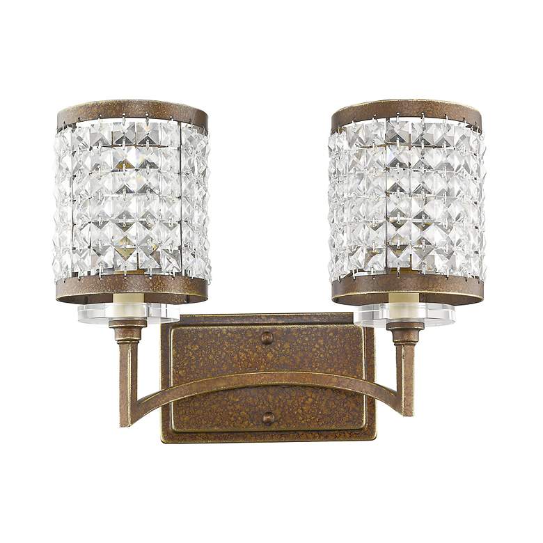 Image 3 Grammercy 2 Light Hand Painted Palacial Bronze Bath Vanity more views