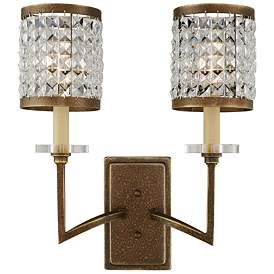 Image1 of Grammercy 2 Light Hand Painted Palacial Bronze Wall Sconce