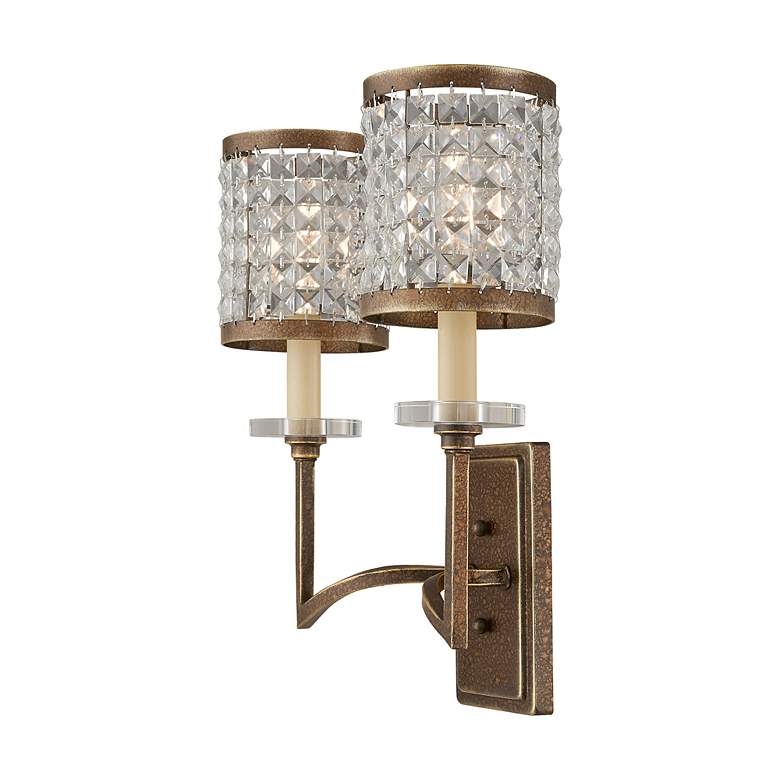 Image 4 Grammercy 2 Light Hand Painted Palacial Bronze Wall Sconce more views