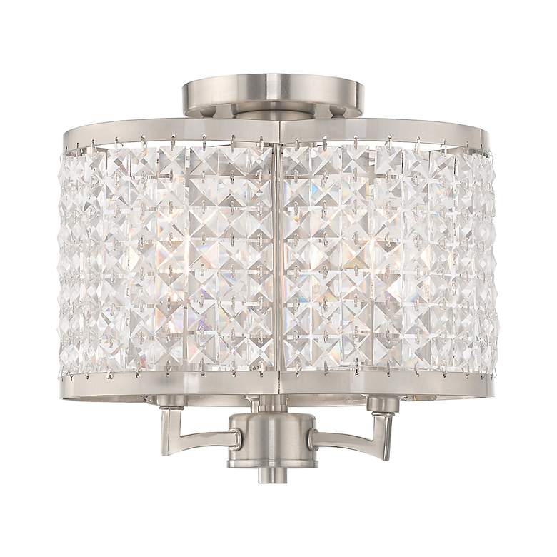 Image 3 Grammercy 3 Light Brushed Nickel Ceiling Mount more views