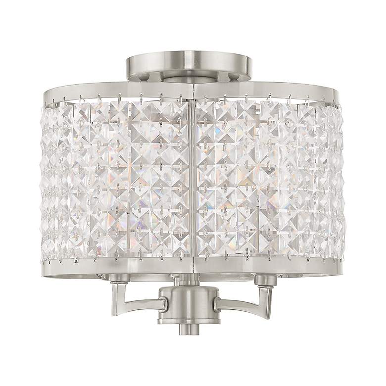 Image 4 Grammercy 3 Light Brushed Nickel Ceiling Mount more views