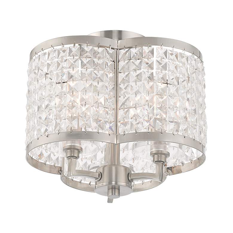 Image 6 Grammercy 3 Light Brushed Nickel Ceiling Mount more views
