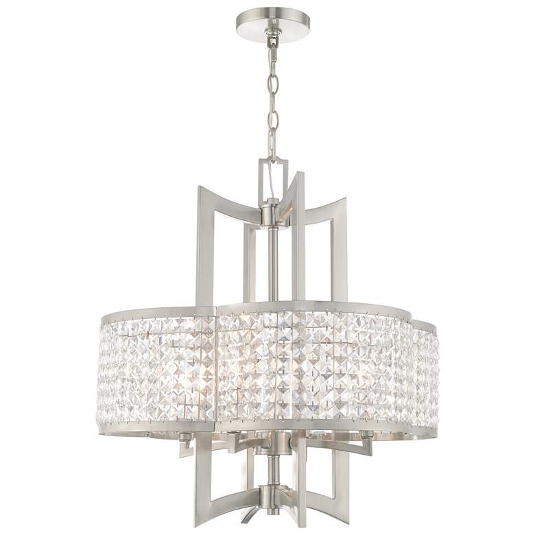 Image 1 Grammercy 4 Light Brushed Nickel Chandelier