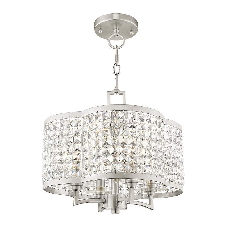 Image 5 Grammercy 4 Light Brushed Nickel Convertible Mini Chandelier/Ceiling Mount more views