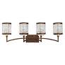 3_Grammercy 4 Light Hand Painted Palacial Bronze Bath Vanity more views