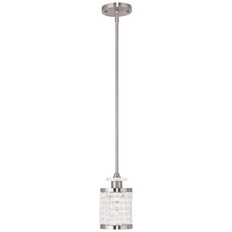Image 2 Grammercy 5" Wide Brushed Nickel Mini Pendant