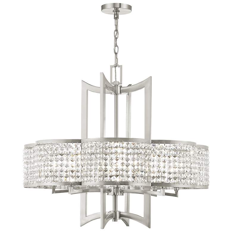 Image 2 Grammercy 8 Light Brushed Nickel Chandelier