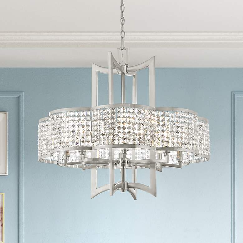 Image 1 Grammercy 8 Light Brushed Nickel Chandelier