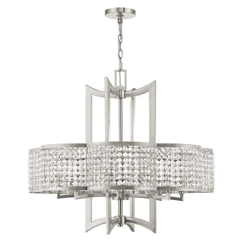 Image 3 Grammercy 8 Light Brushed Nickel Chandelier more views