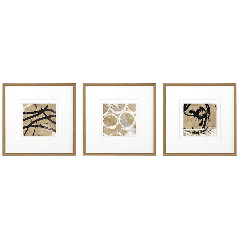 Image 3 Grammercy I 21 inch Square 3-Piece Giclee Framed Wall Art Set