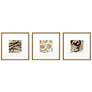 Grammercy I 21" Square 3-Piece Giclee Framed Wall Art Set in scene