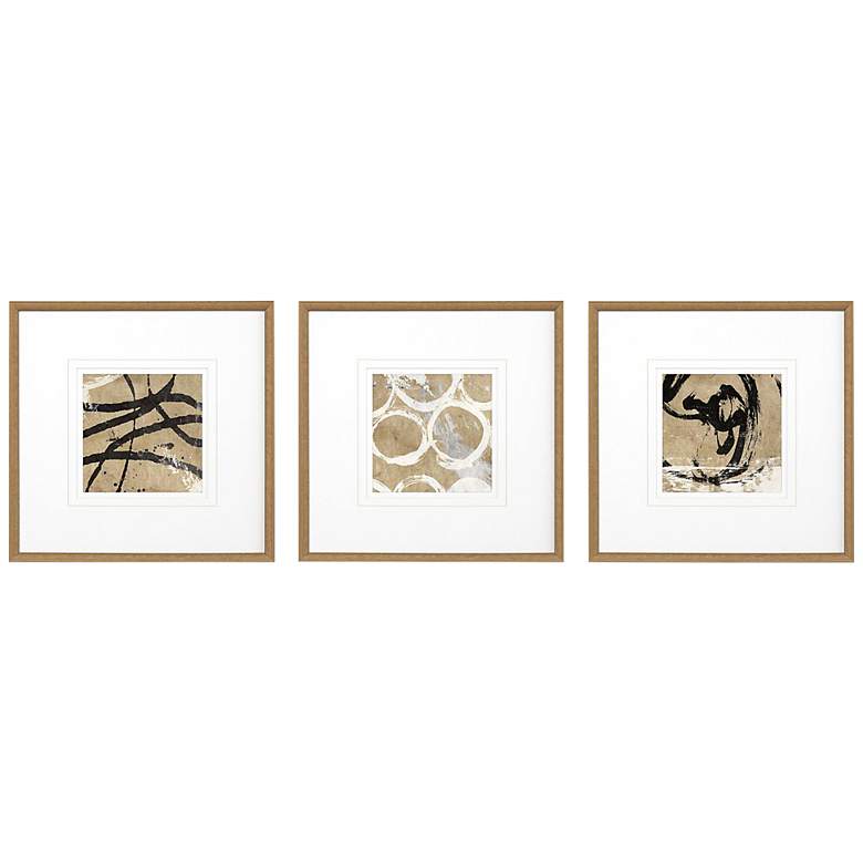 Image 3 Grammercy I 21" Square 3-Piece Giclee Framed Wall Art Set