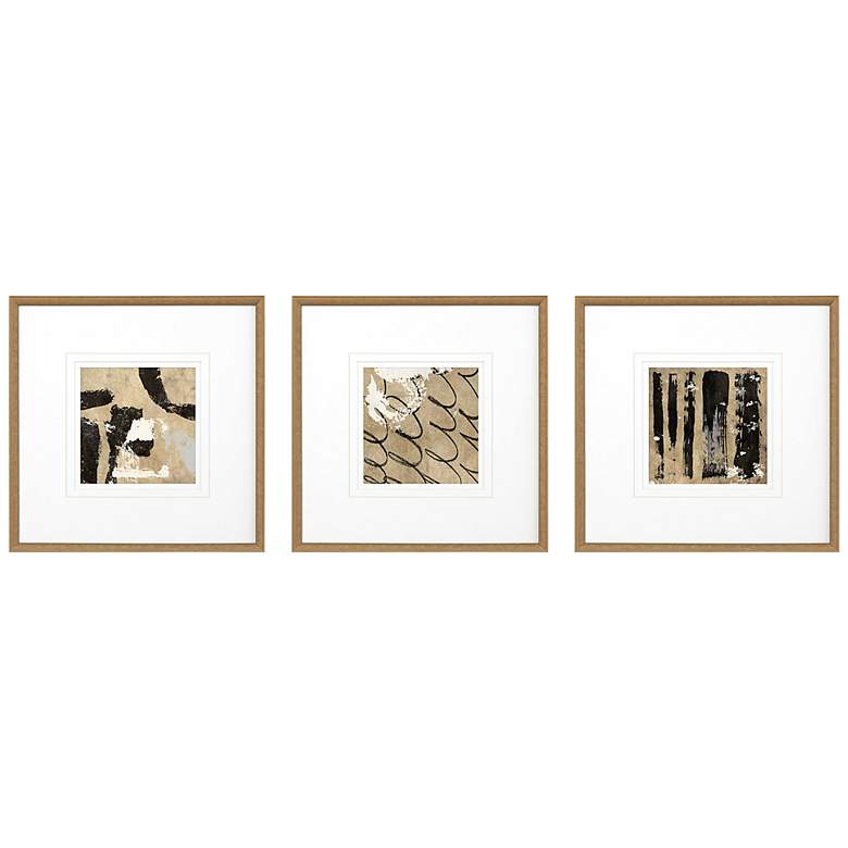 Image 3 Grammercy II 21" Square 3-Piece Giclee Framed Wall Art Set