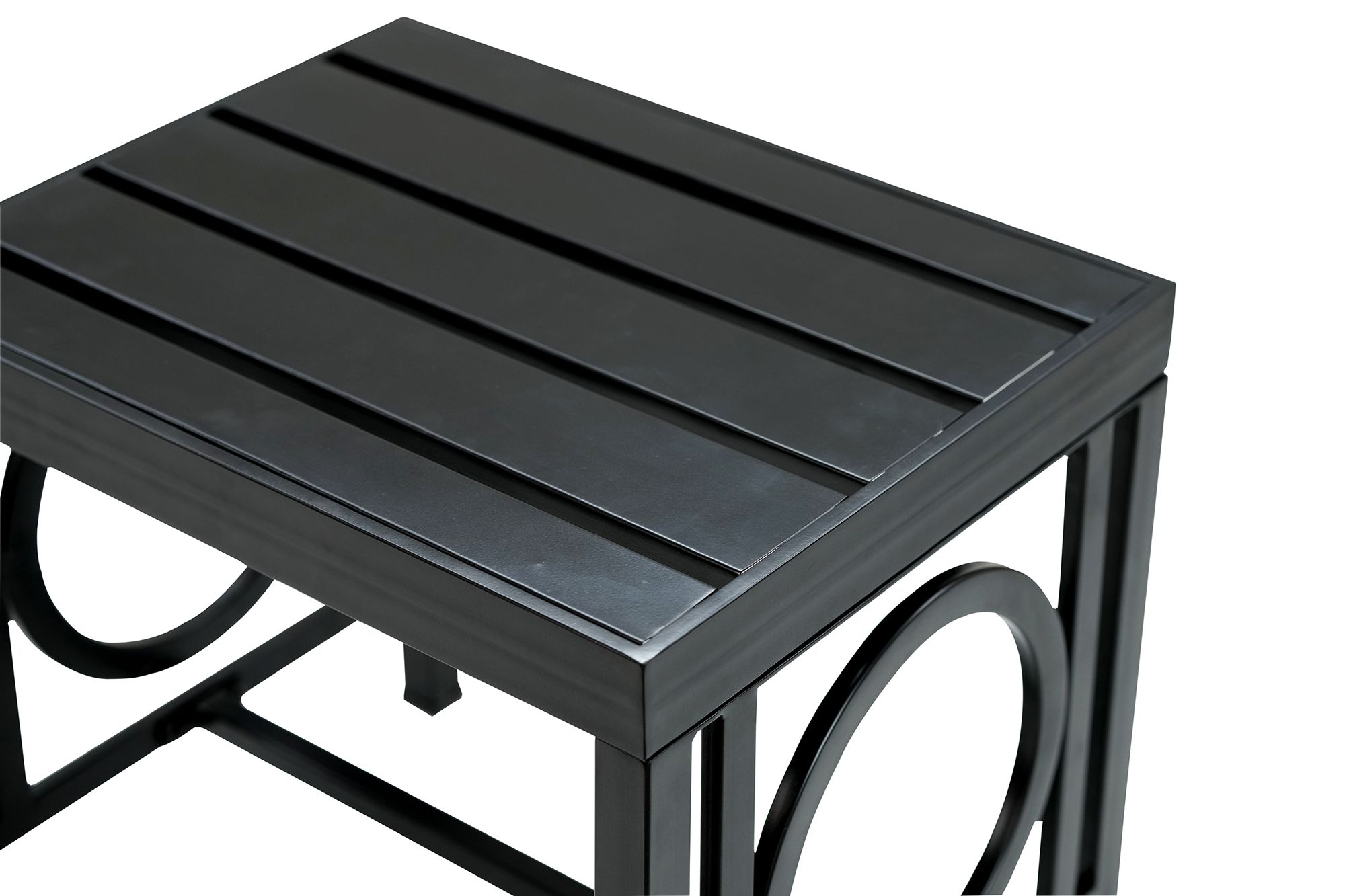 Image 5 Grammercy Outdoor Side Table - Black more views