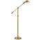 Grammercy Park Heritage Brass Adjustable Floor Lamp