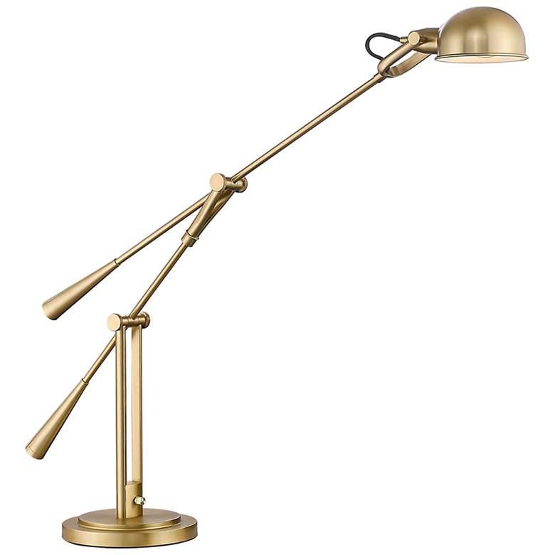 Image 2 Grammercy Park Heritage Brass Adjustable Table Lamp