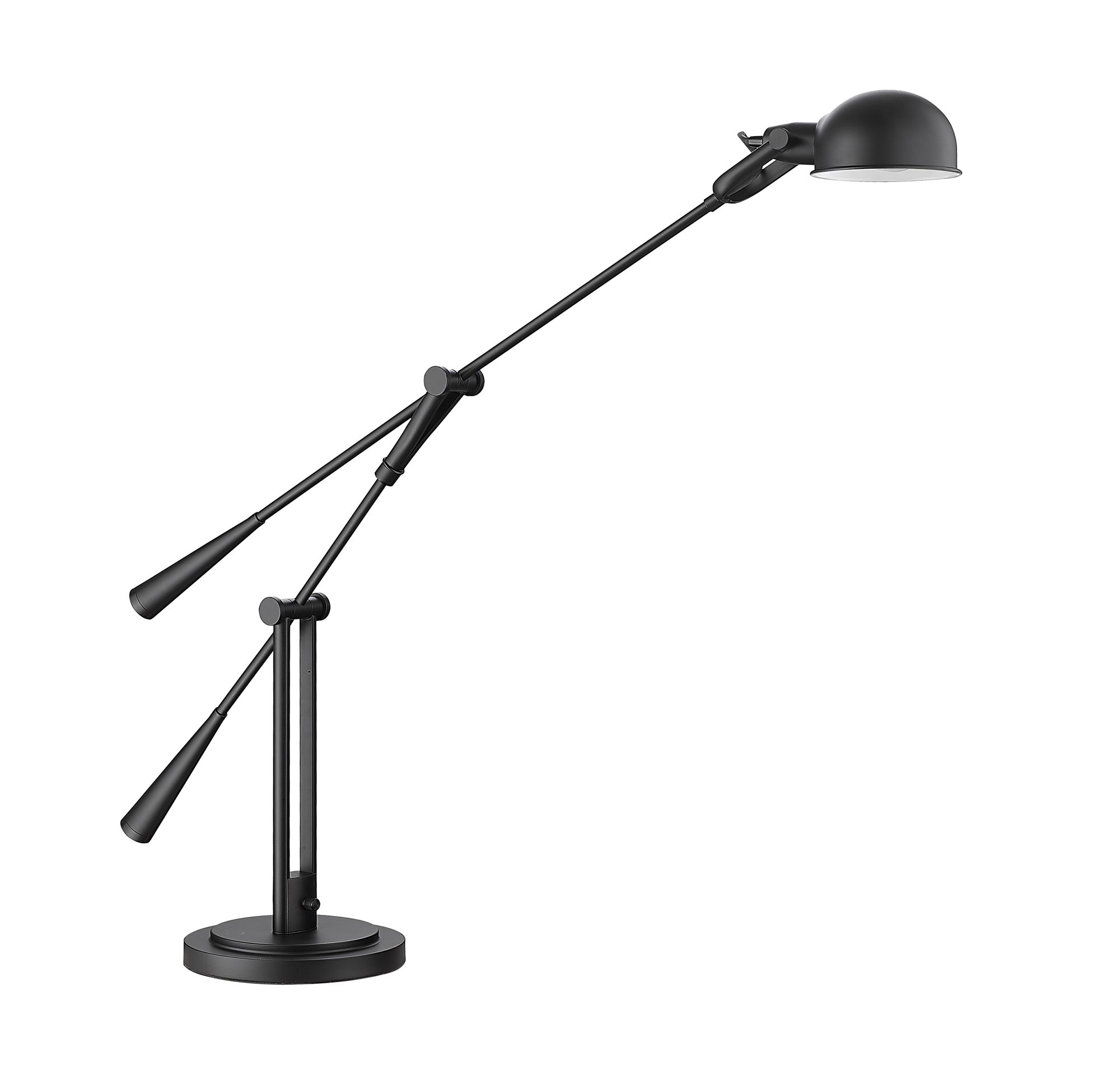Grammercy Park Matte Black Adjustable Table Lamp