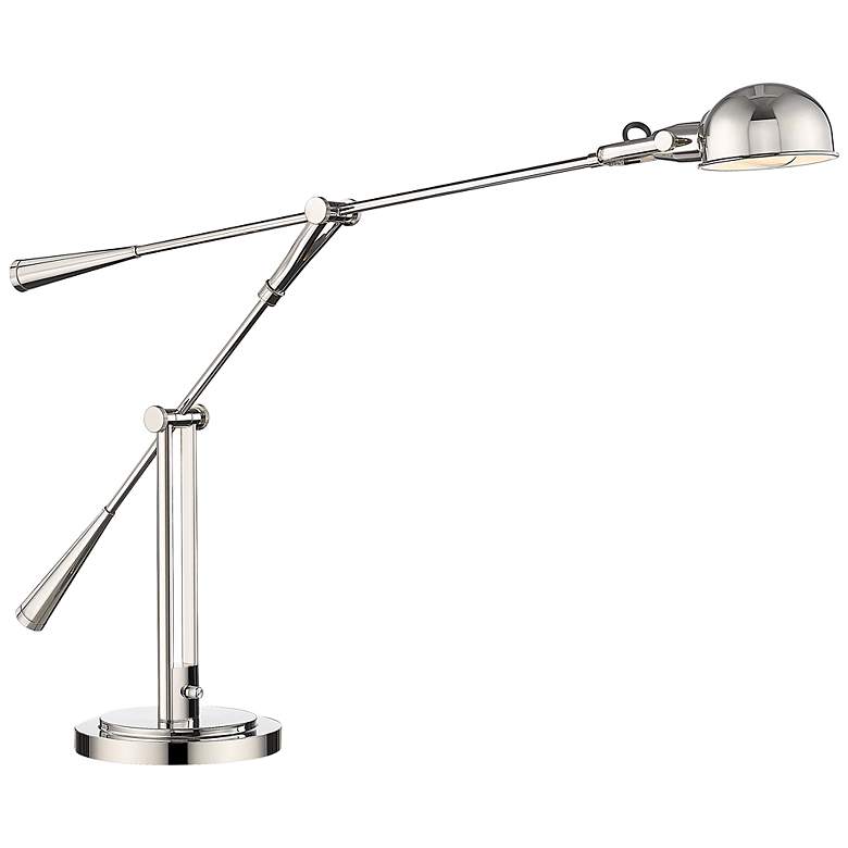 Image 6 Grammercy Park Polished Nickel Adjustable Table Lamp more views