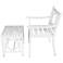 Grammercy White Outdoor Chair
