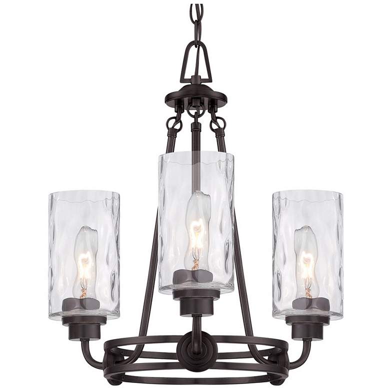 Image 1 Grammy Park 18-in 3-Light Old English Bronze Industrial Chandelier