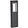 Grana 12" High Black Cast Aluminum Square LED Bollard Light