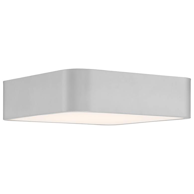 Image 4 Granada 12" Wide Satin Metal Square LED Ceiling Light more views
