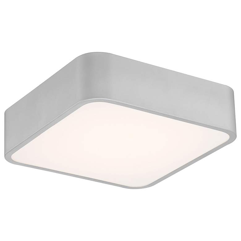 Image 5 Granada 12" Wide Satin Metal Square LED Ceiling Light more views