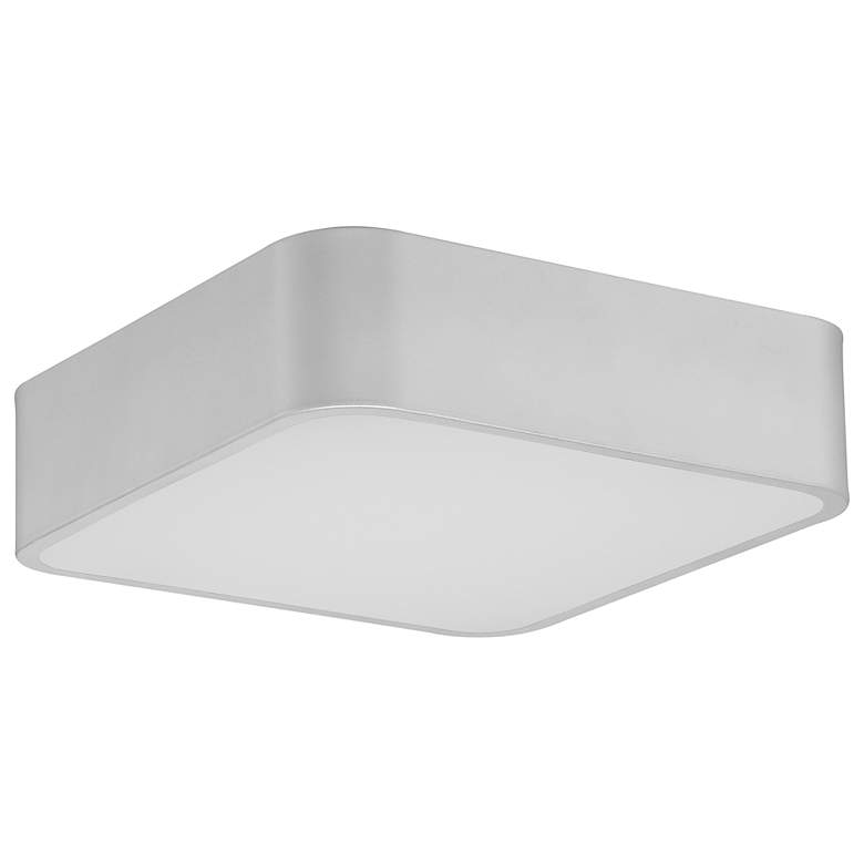Image 7 Granada 12" Wide Satin Metal Square LED Ceiling Light more views