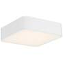 2_Granada 12" Wide White Metal Square LED Ceiling Light