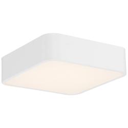 Granada 12" Wide White Metal Square LED Ceiling Light