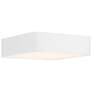 3_Granada 12" Wide White Metal Square LED Ceiling Light more views