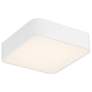 4_Granada 12" Wide White Metal Square LED Ceiling Light more views