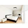 Granada 15 3/4" Wide Black Metal Square LED Ceiling Light