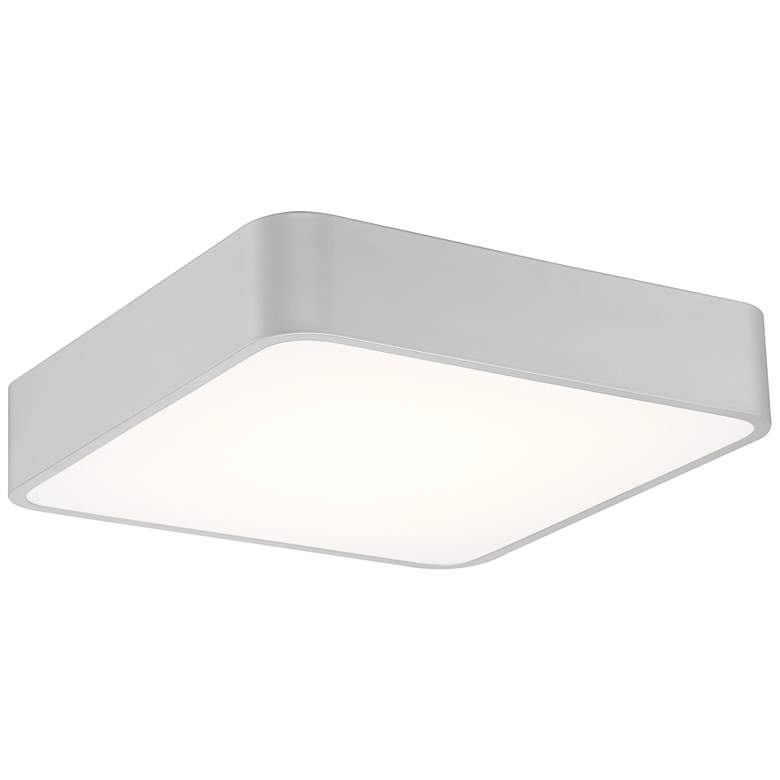 Image 2 Granada 15 3/4 inch Wide Satin Metal Square LED Ceiling Light